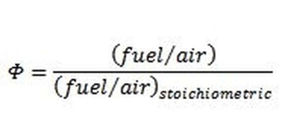 Combustion: the equivalent ratio